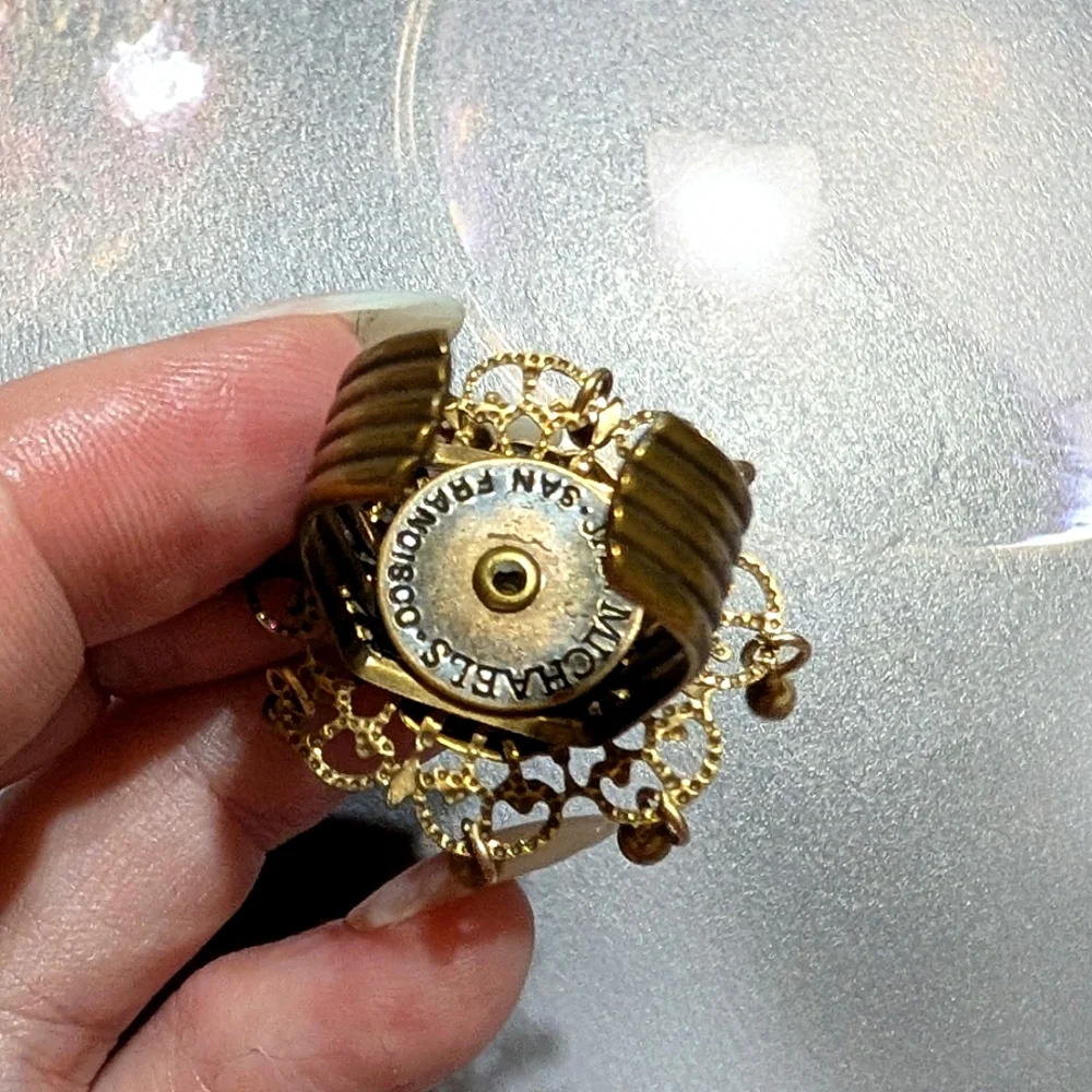 Retired Jan Michaels BIWA Pearl Charm Ring